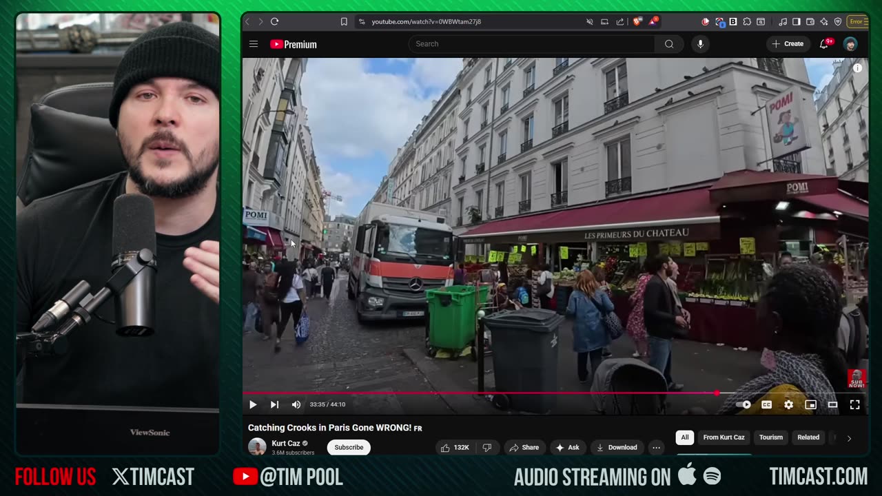 Scammers Attack Youtubers, Catching Crooks in Paris Gone WRONG! 🇫🇷 | Tim Pool Reacts