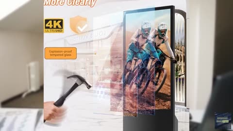 Canlarriz 43 Inch Touchscreen Digital Signage Kiosk LCD Advertising Display Menu