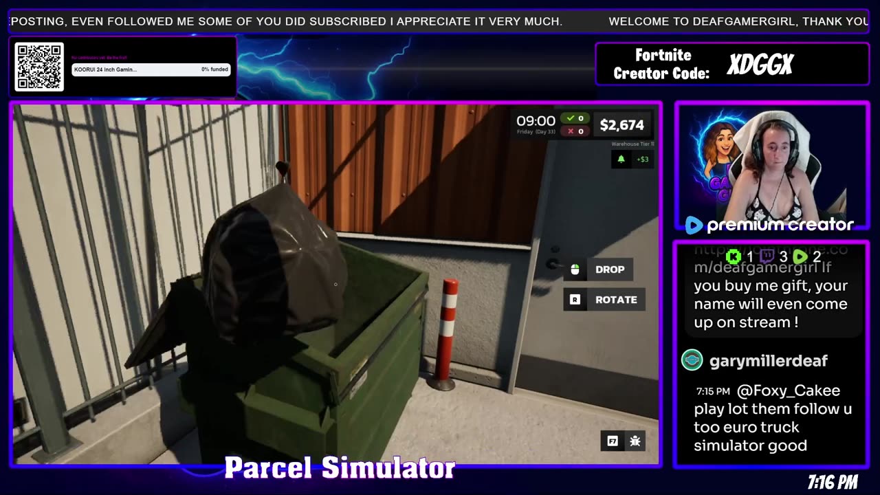 Day #23 - RCP ❤ Can I Deliver WITHOUT Crashing? Parcel Sim LIVE! ❤ !feature