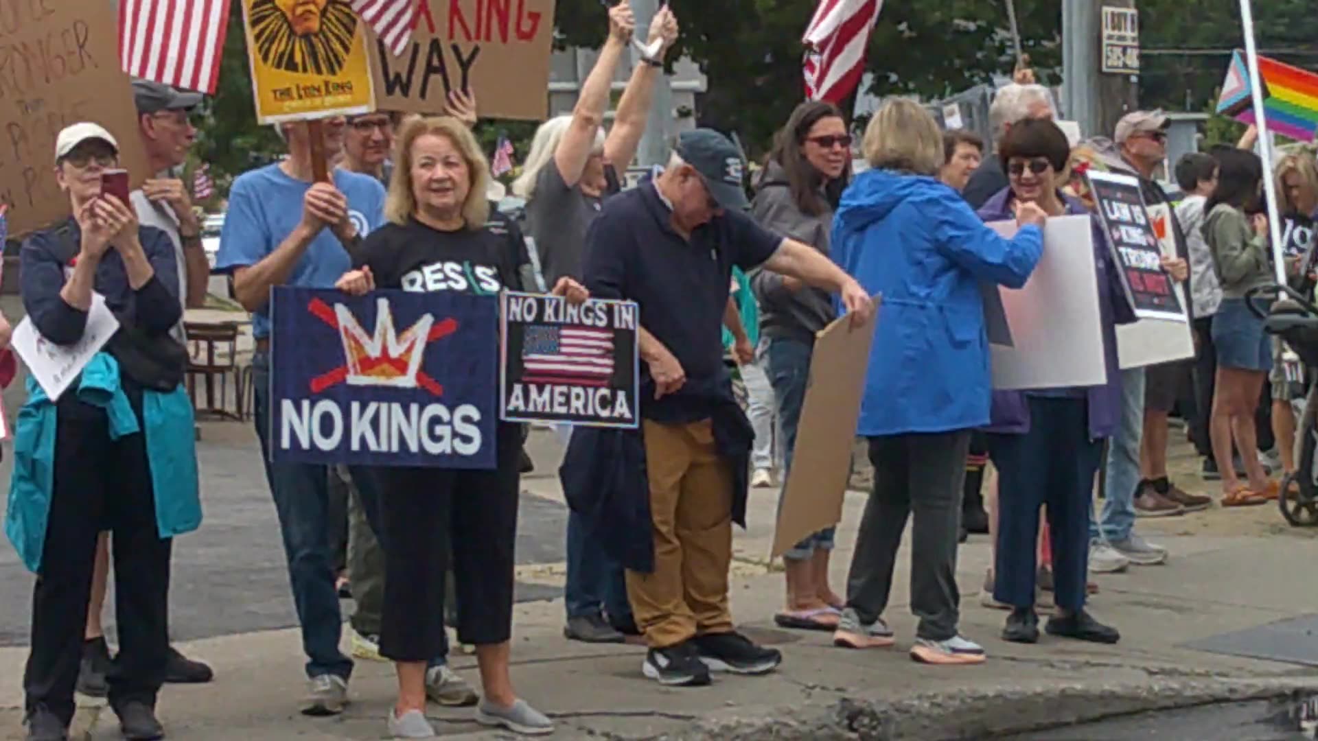 No Kings protest June 14, 2025 Lima, NY