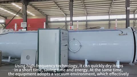 High-frequency vacuum dryer