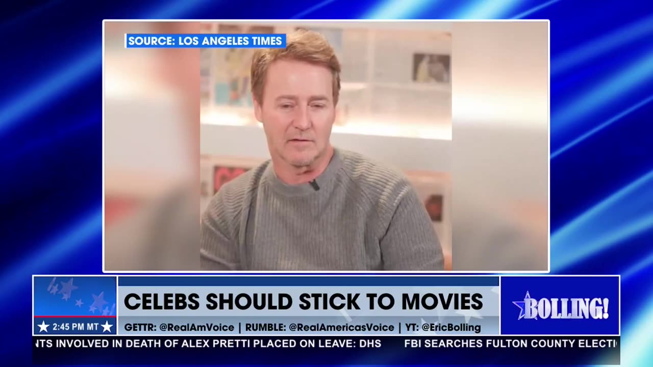 CELEBRITIES SHOULD STICK TO MOVIES