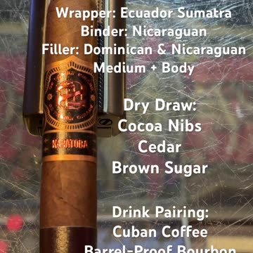 Karatoba (Ozgener Family Cigars) 5x52 Robusto #CigarOfTheDay #Short #Shorts #CigarReview