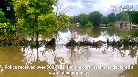 Le Wisconsin (États-Unis) emporté par les inondations : Milwaukee est sous l'eau
