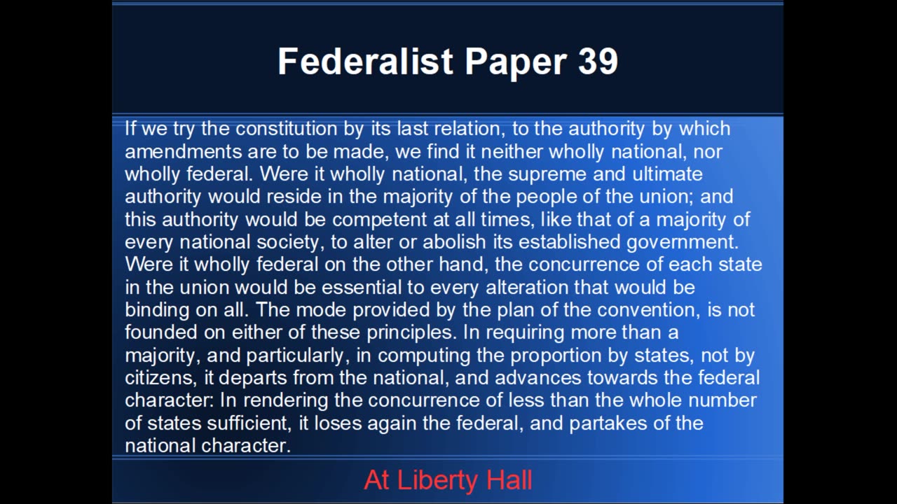 Introduction to the Constitution, Class 15, by the Grumpy Old Vet