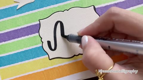 DIY Simple Assignment Front Page Design: Art #1 | Notebook Cover Design | NhuanDaoCalligraphy