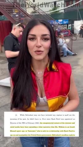 Kash Patel’s girlfriend Alexis Wilkins is ready to sue anybody for millions