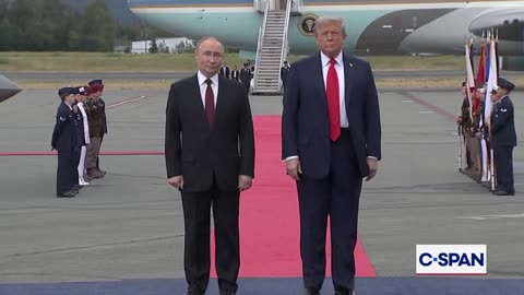 Trump, Putin Meet On Tarmac Before High-Stakes Peace Negotiations (VIDEO)