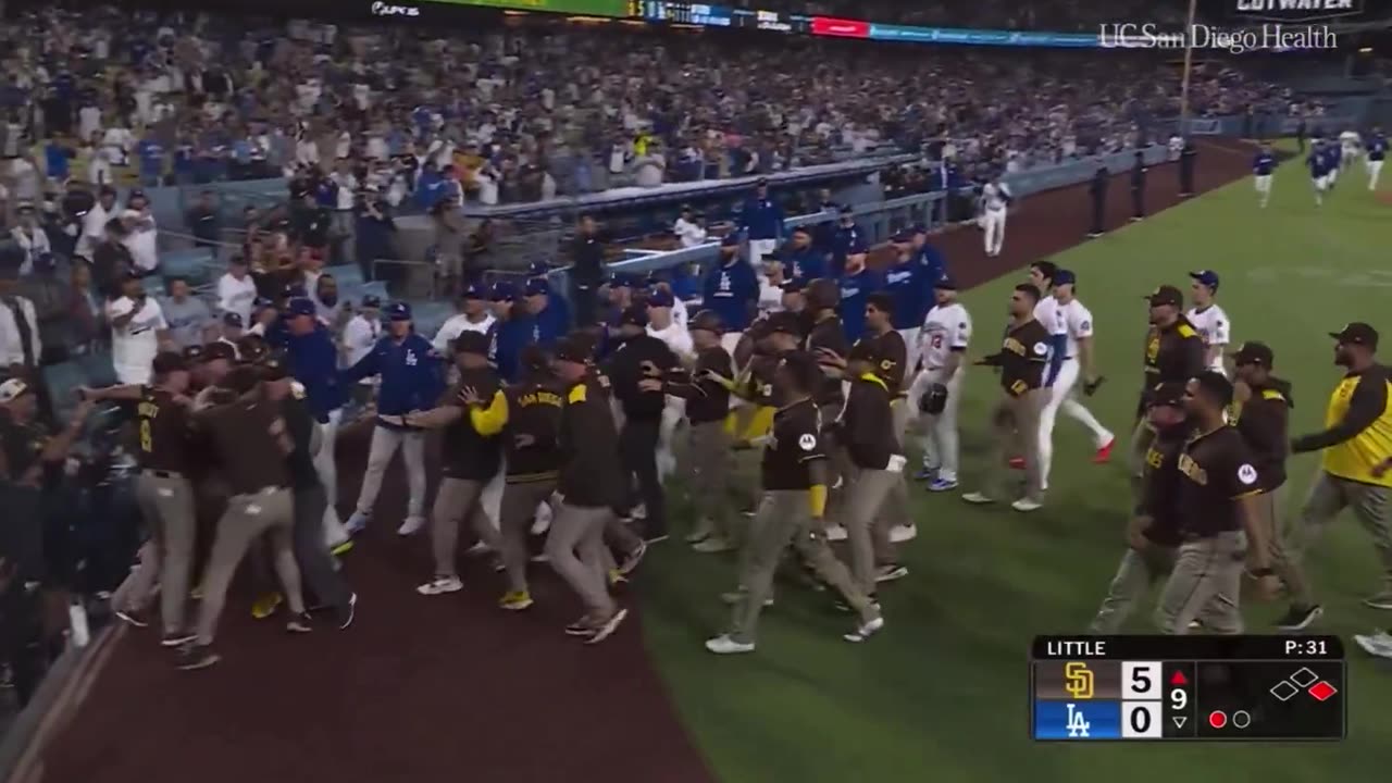 Dodgers de Los Angeles y Padres de San Diego echan chispas