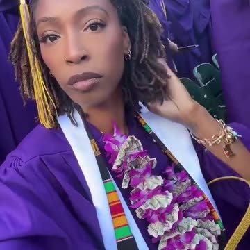 She will not stand for the National Anthem, while refusing to stand for it at her own graduation.