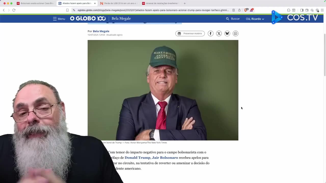 POR FAVOR, BOLSONARO, peça para TRUMP TIRAR as TARIFAS LULA e JORNALISTAS da