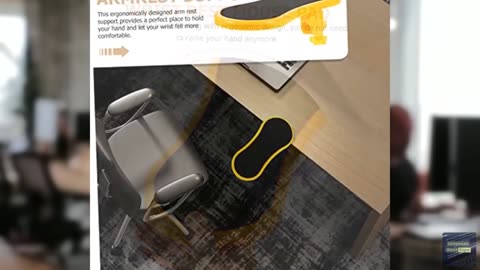 Veemoon Computer Desk Armrest Support Pad for Office Use Ergonomic Wrist Cushion