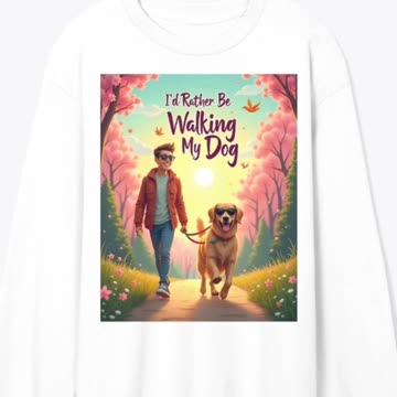 I'd Rather Be Walking My Dog (Cool t shirt) Limited stock.Link in Description