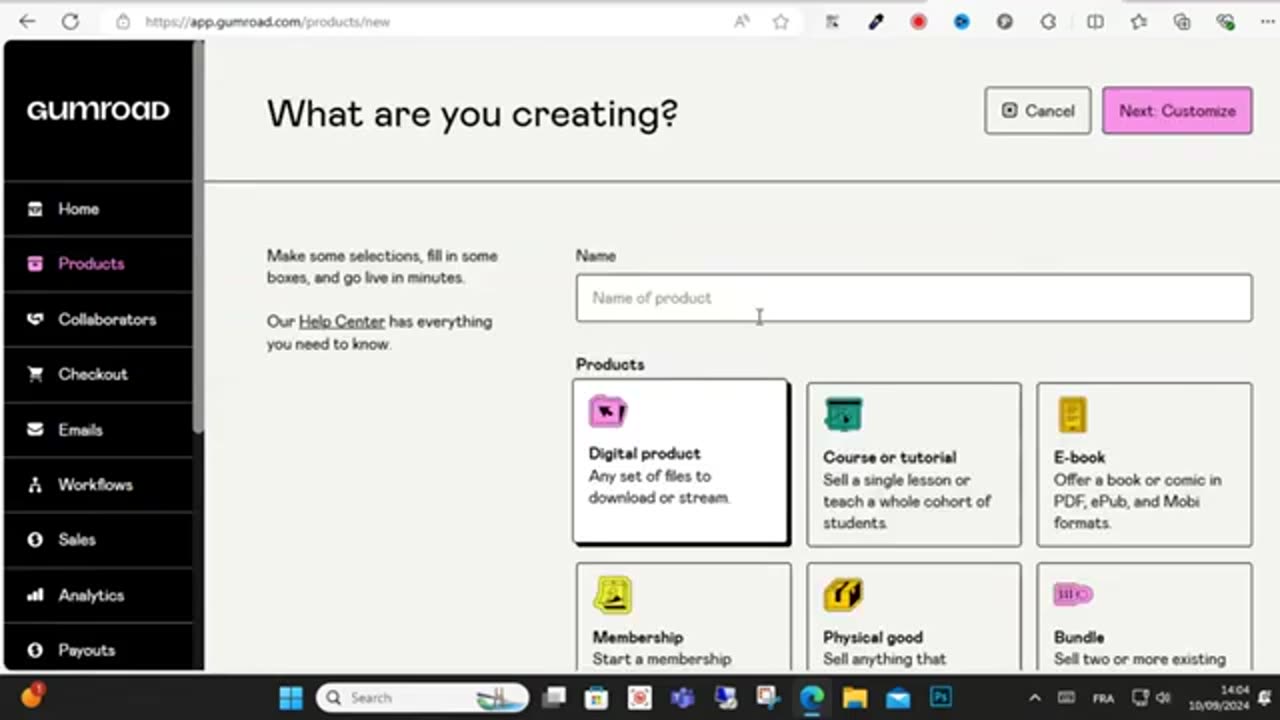 Earning without investment from Gumroad