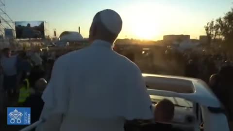 Papst Leo - Fahrt Tor Vergata - August 2025
