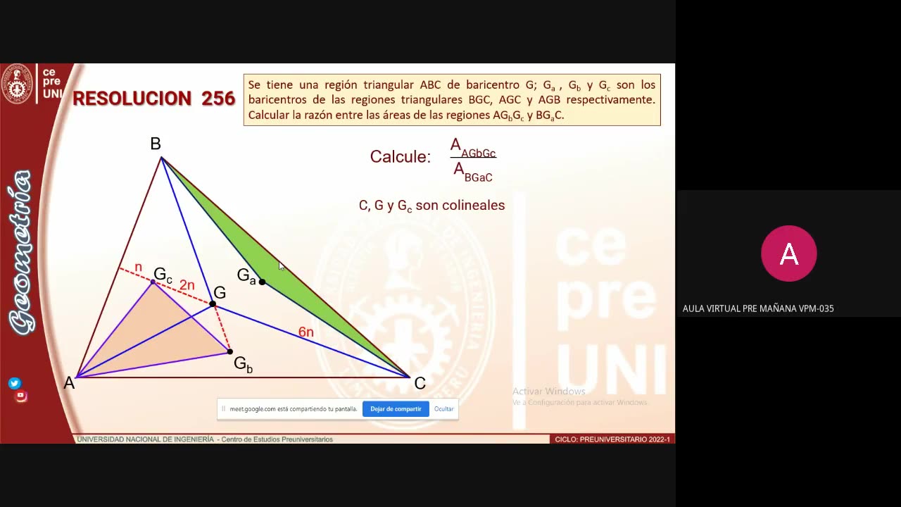 CEPRE UNI 2022 - 1 | Semana 11 | Geometría S2