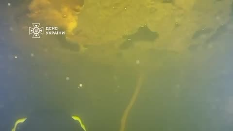 Ukrainian Divers Working to Repair Damaged Hydro Power Plant in -15c Water