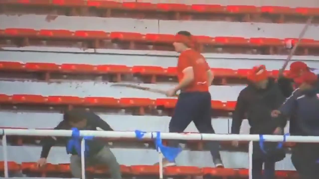 Universidad de Chile fans started the troubles last night