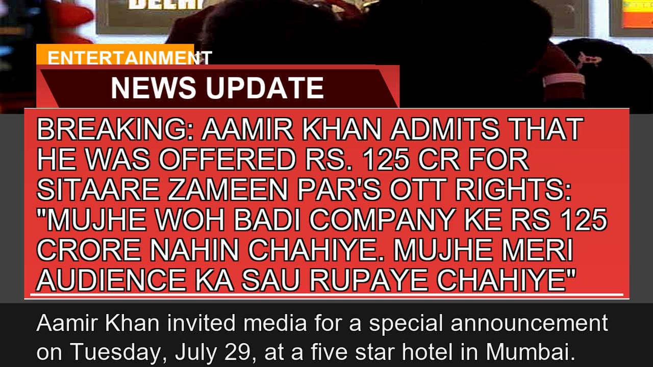 Breaking Aamir Khan Admits That He Was Offered Rs