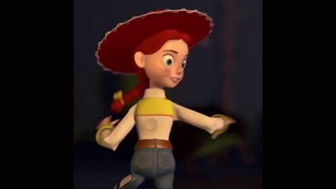 Toy Story 2 Jessie on a Record Player