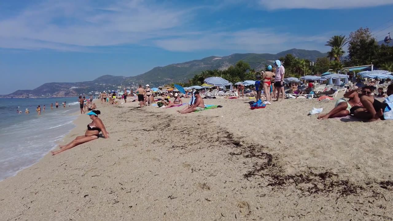 Alanya CLEOPATRA Beach 🌴 Best Travel in Türkiye fuzail639 #beach #beachtravel #seebeach #bikinibeach