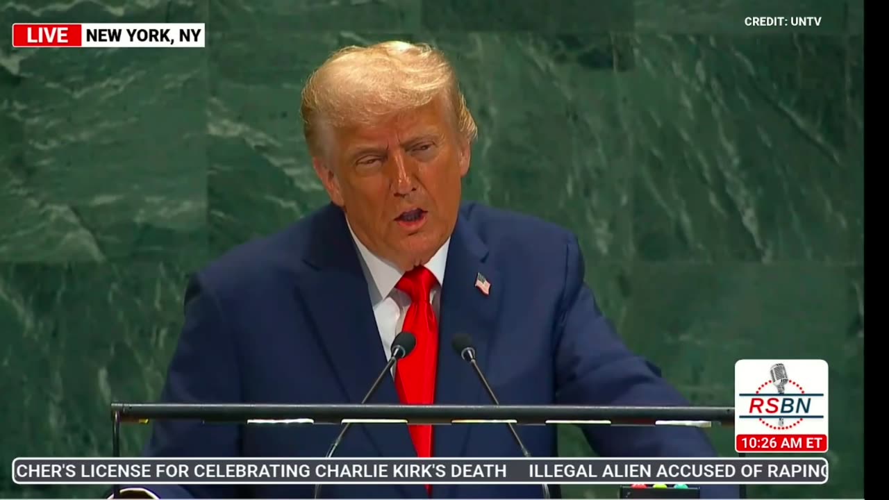 PRESIDENT TRUMP FULL SPEECH AT THE UN GENERAL ASSEMBLY 9-23-2025