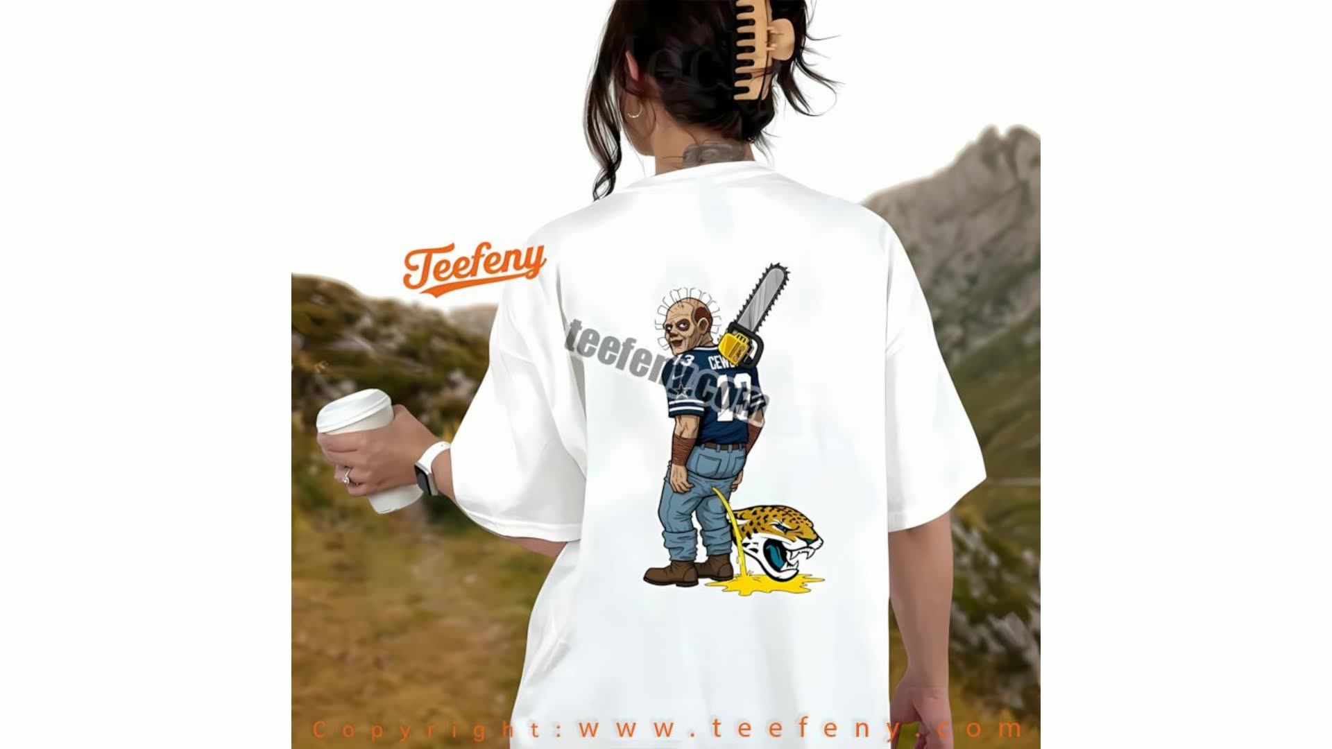 Dallas Cowboys Leatherface Jaguars Rivalry Shirt Women
