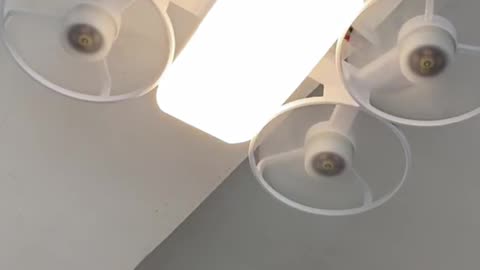 Cool, quiet, and stylish! 3-in-1 drone-inspired ceiling fan with LED light