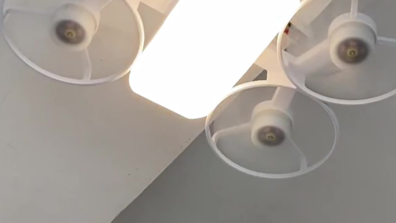 Cool, quiet, and stylish! 3-in-1 drone-inspired ceiling fan with LED light