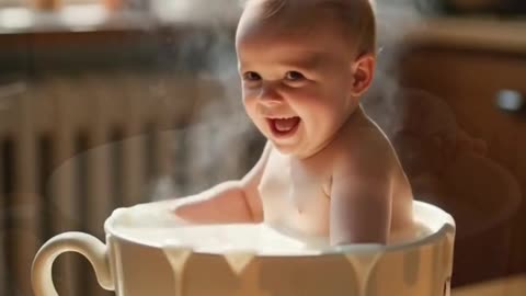 Splash of Innocence A Whimsical Milk Bath
