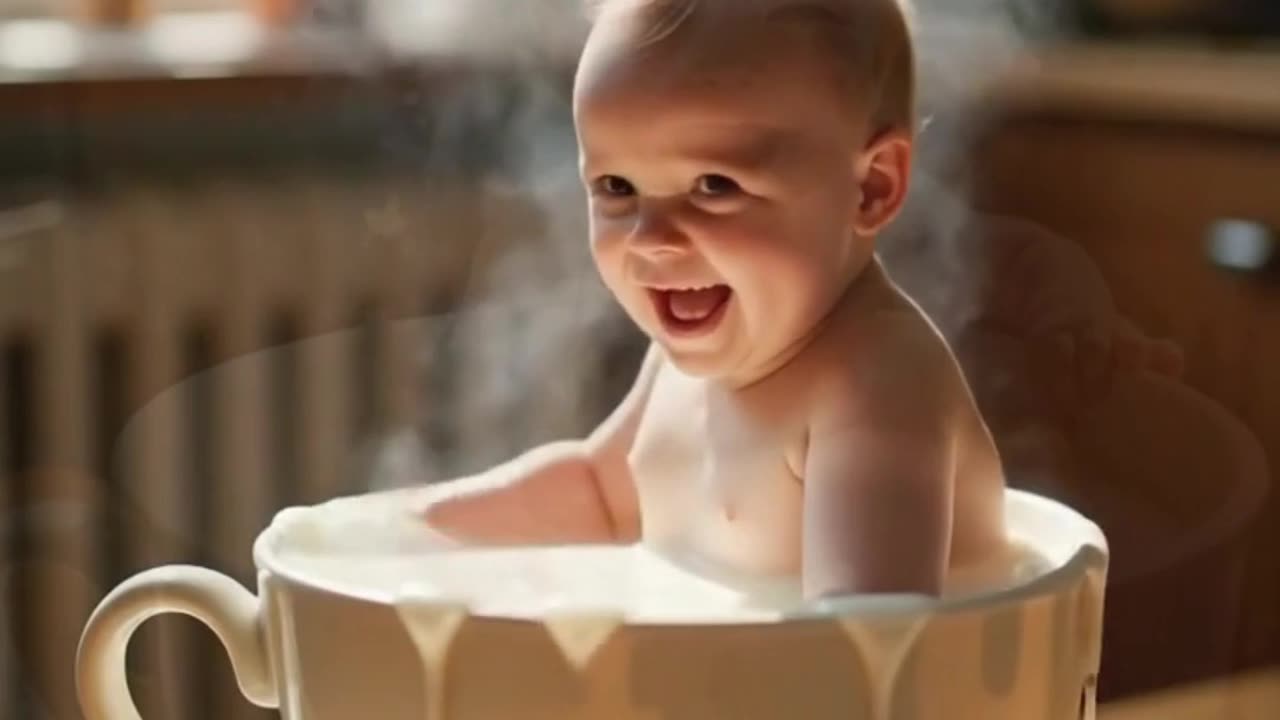 Splash of Innocence A Whimsical Milk Bath