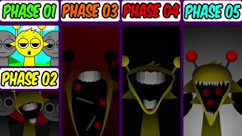Phase 1 VS Phase 2 VS Phase 3 VS Phase 4 VS Phase 5 in Incredibox Sprunki!