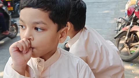 Cute Little Boy’s Innocent Moments on the Street – Heartwarming & Adorable