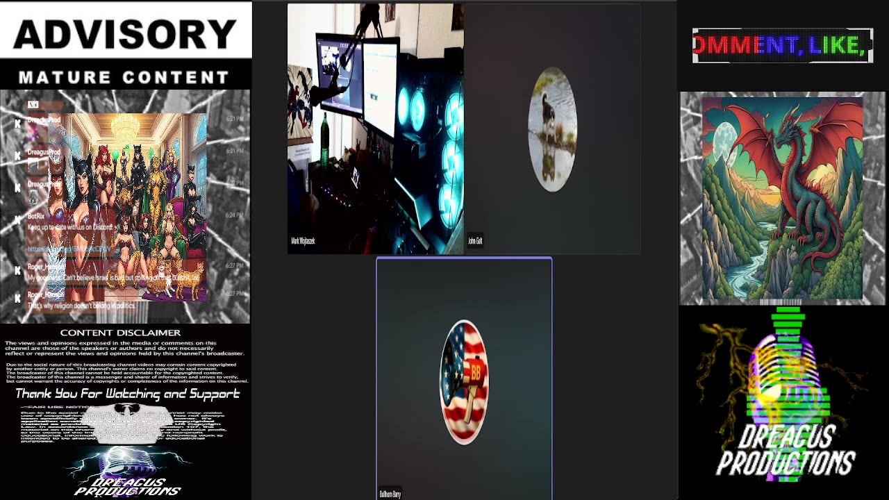 DREAGUS PRODUCTIONS WEDNESDAY SHOWS-17 SEPT 25raw