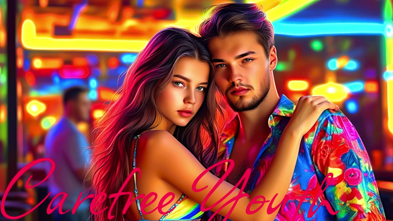 Electronic Music. Song Carefree Youth.