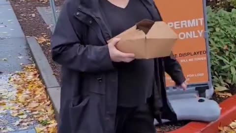 Lady followed several journalists to their hotel, sat down next to them in the lounge,