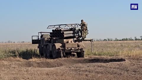 Destruction of Enemy UAV Deployment Point by Uragan MLRS