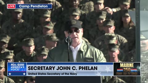 US Secretary of Navy Speaks at Camp Pendleton