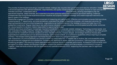 The Corporate Website Redesign: Measuring ROI and Justifying a Six-Figure Budget-Logo Design