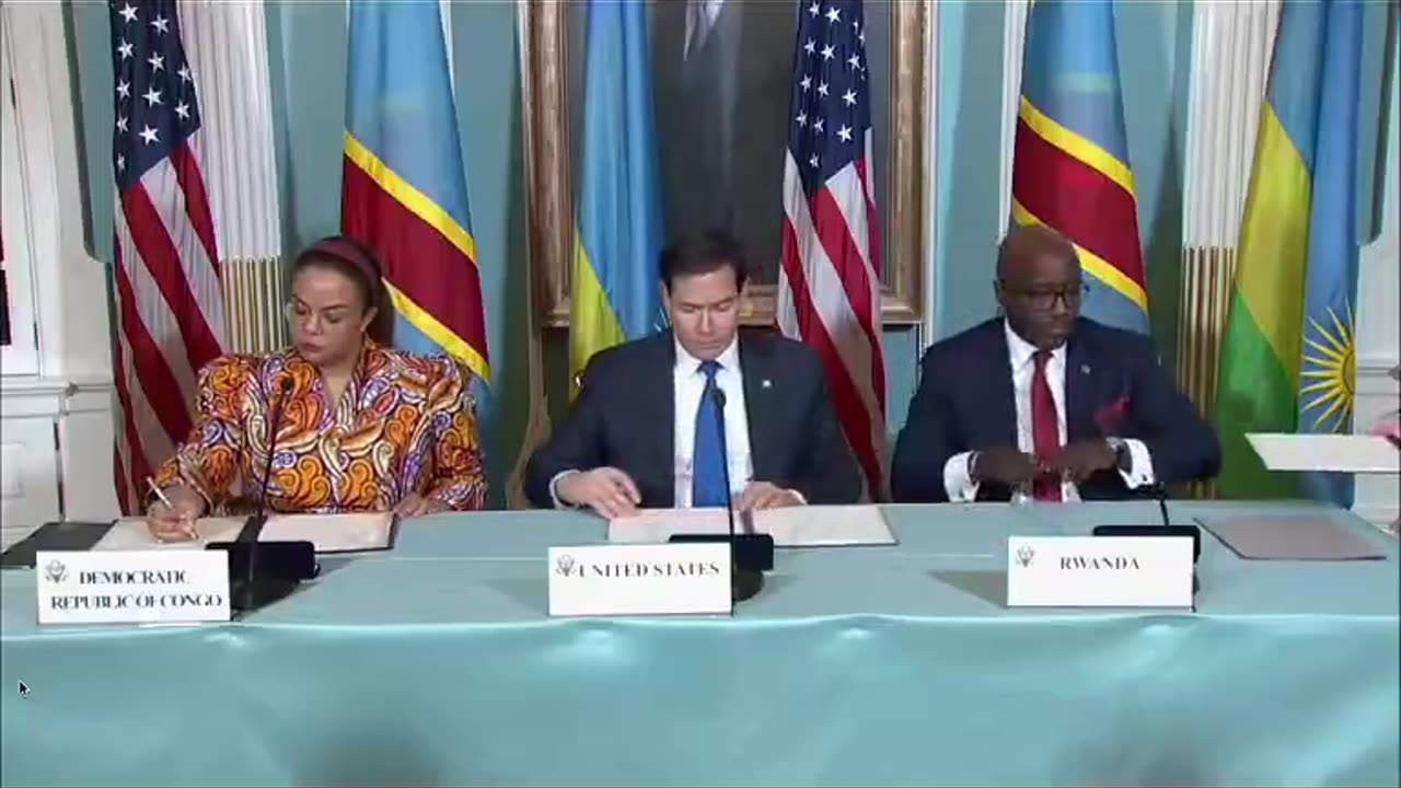 DRC, Rwanda Sign Joint Declaration on Path to Peace at Ceremony in Washington DC