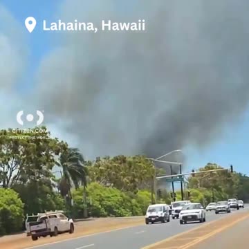 EVACUATION ORDERED as a large brush fire grows in Lahaina, Hawaii