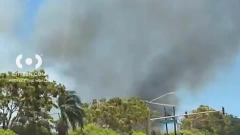 EVACUATION ORDERED as a large brush fire grows in Lahaina, Hawaii