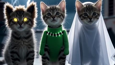 Costume Party Cats in Full Halloween Mode 😻🎃