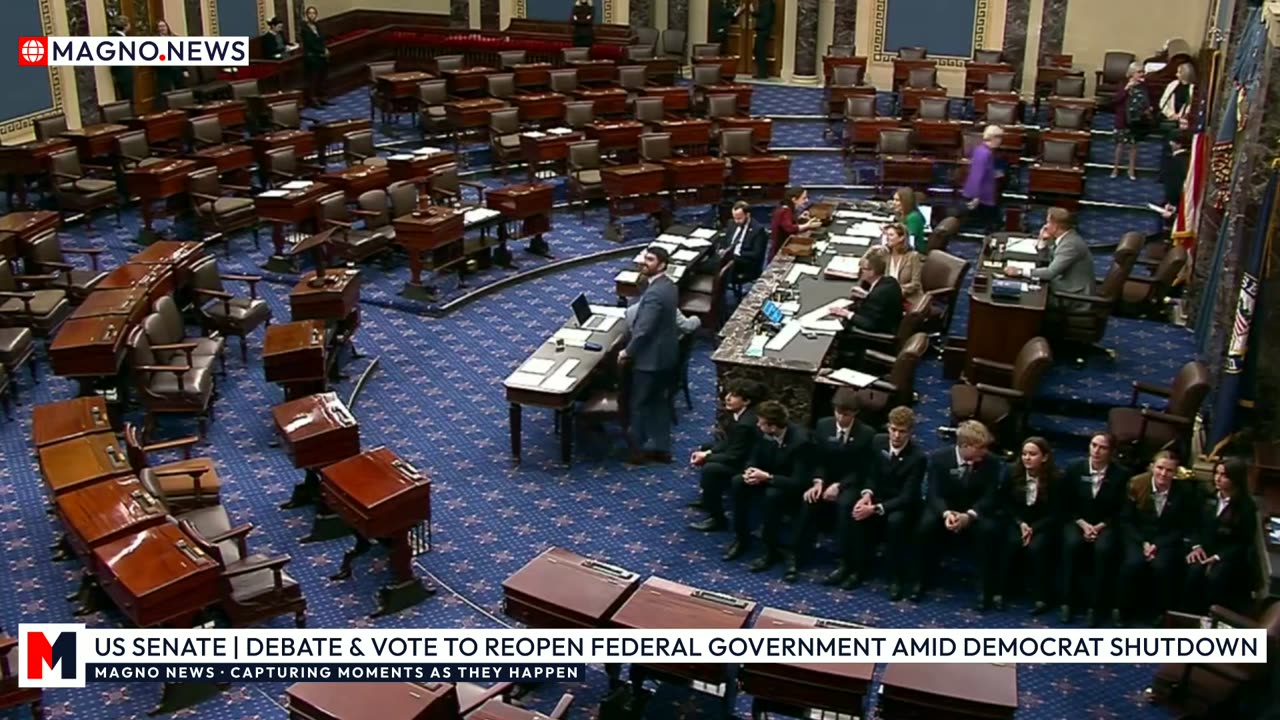 🇺🇸 Senate | Debate and Vote to Reopen Government after 30 Days of Democrat Shutdown [LIVE]