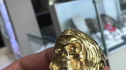 Real 10K Gold Grim Reaper Ring