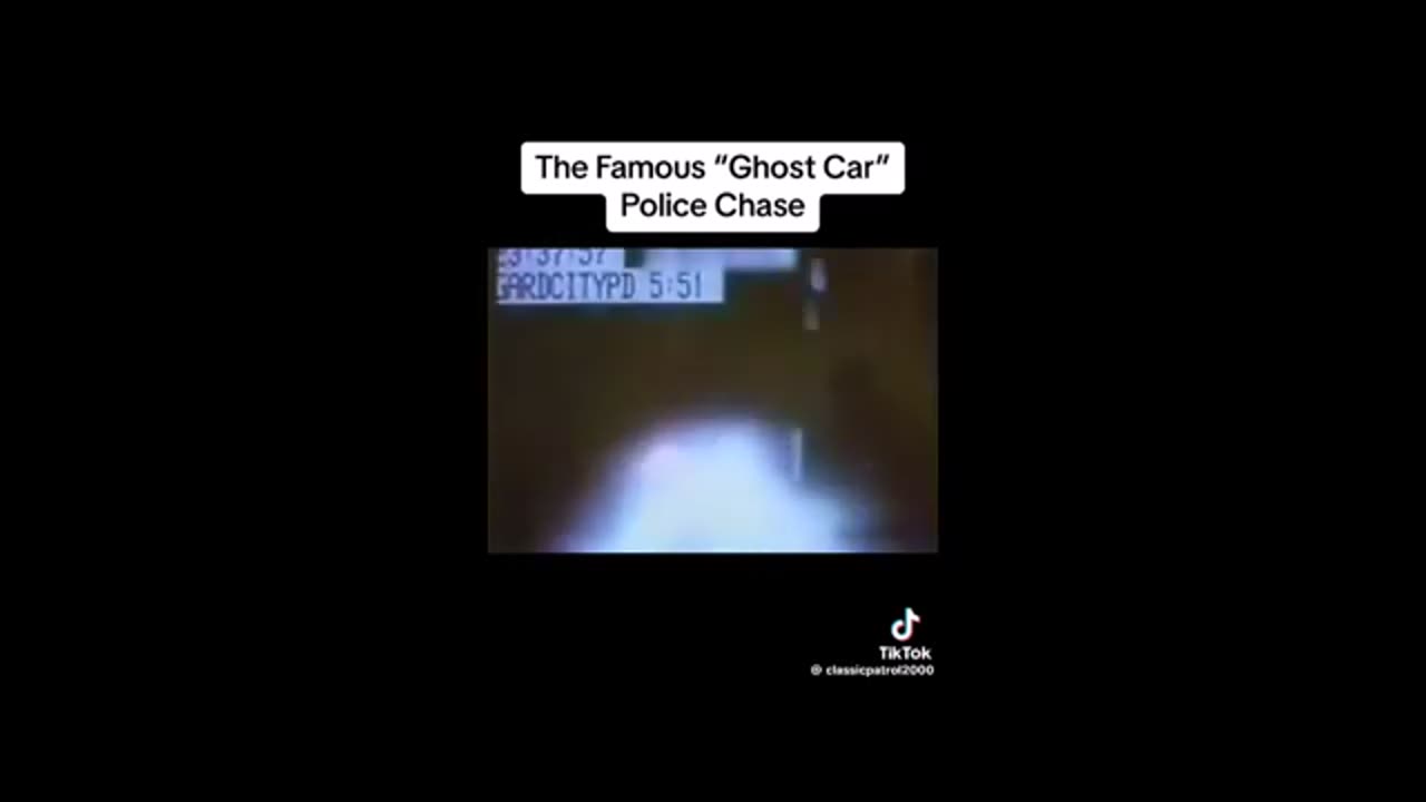 The ghost car that disappeared during a police chase