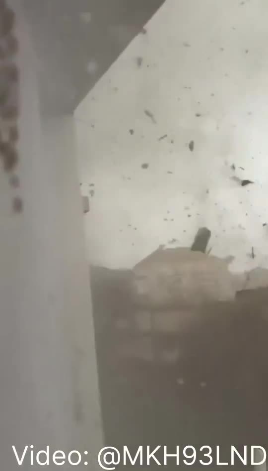 A tornado moved through Ermont, France late Monday afternoon, causing major damage