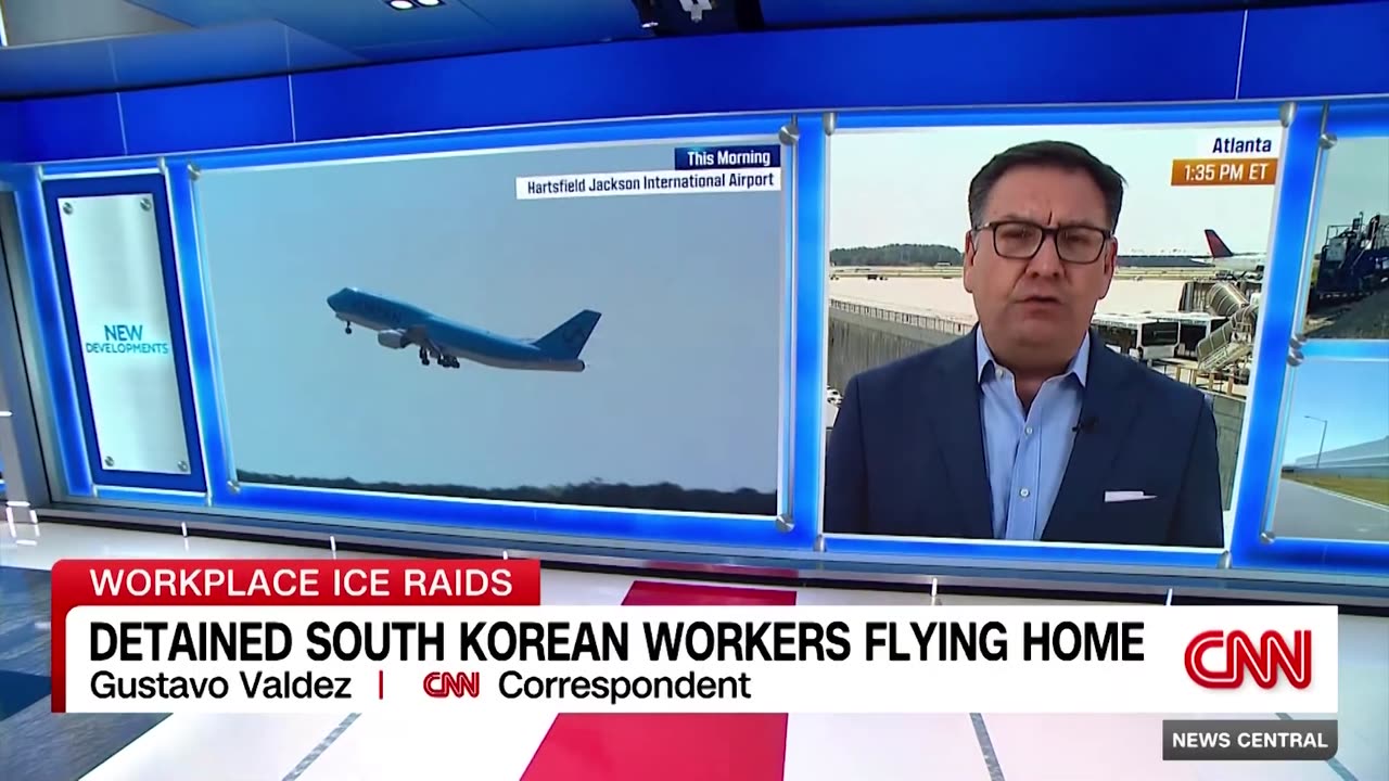 Hundreds detained in massive Georgia ICE raid flying home to South Korea