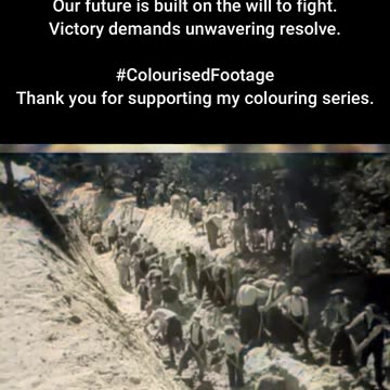 Defending the Homeland Youth in Trenches 1944 #ColourisedHistory