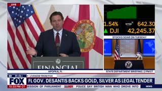De-Banking DeSantis says Gold & Silver are Legal Tender